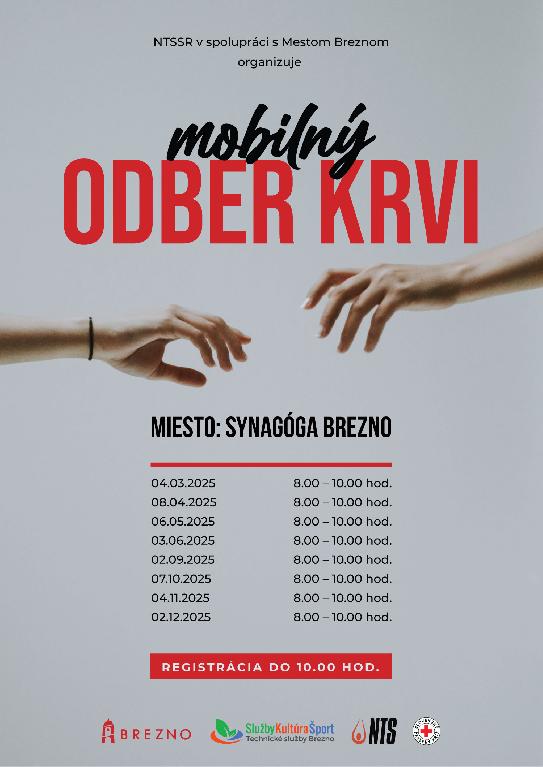 Mobilný odber krvi 2025